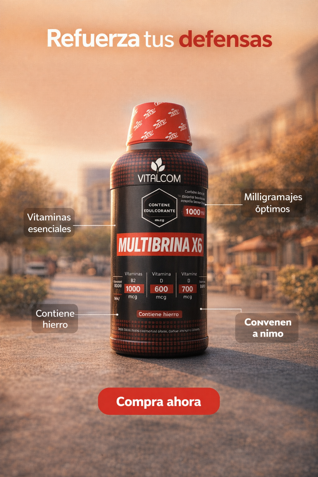 Pack 3 botella(s) MULTIBRINA X6